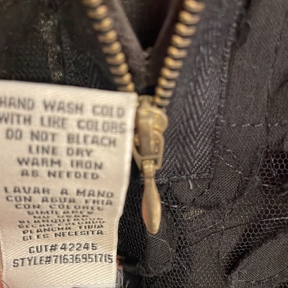 Long sleeve black cocktail dress, size 8 - Picture 5 of 5